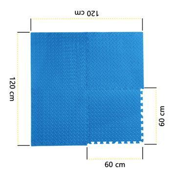 Мат-пазл (ластівчин хвіст) Cornix Mat Puzzle EVA 120 x 120 x 1 cм XR-0237 Blue
