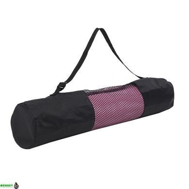 Килимок (мат) спортивний SportVida TPE 183 x 61 x 0.6 см для йоги та фітнесу SV-EZ0055 Pink