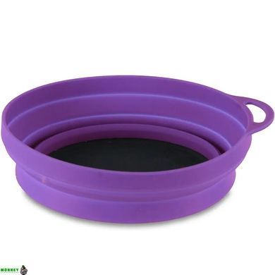 Lifeventure тарілка Silicone Ellipse Bowl purple