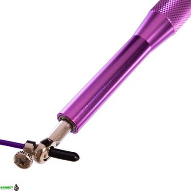 Скакалка скоростная Кроссфит с подшипником и стальным тросом с алюминиевыми ручками CIMA CM-J601 3м цвета в ассортименте