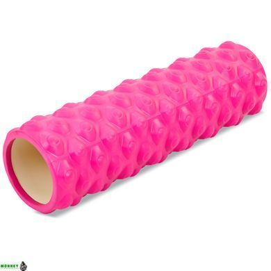 Роллер для йоги и пилатеса (мфр ролл) SP-Sport Grid Bubble Roller FI-6672 Синий 45см