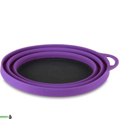 Lifeventure тарілка Silicone Ellipse Bowl purple