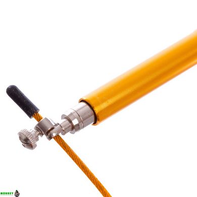 Скакалка скоростная Кроссфит с подшипником и стальным тросом с алюминиевыми ручками Zelart FI-5100 2,75м цвета в ассортименте
