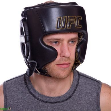 Шолом боксерський в мексиканському стилі шкіряний UFC PRO Prem Lace Up UHK-75057 2XL чорний