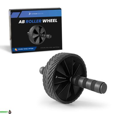 Колесо для пресу 4yourhealth 2419 Ab Roller Wheel Pro Black