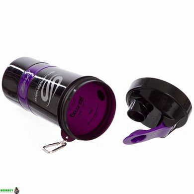 Шейкер 3-х камерний SMART SHAKER SIGN JAY CUTLER 6020027 600мл чорний-фіолетовий