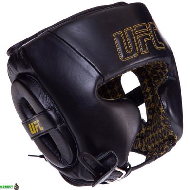 Шолом боксерський в мексиканському стилі шкіряний UFC PRO Prem Lace Up UHK-75057 2XL чорний
