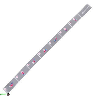 Стрічка для розтяжки еластичний еспандер Zelart Elastiband FI-6344 сірий-рожевий