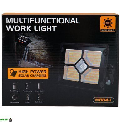 Прожектор світлодіодний X-BALOG BL-W884-3 (пластик, SMD, USB-вхід, розчин 14,3x17,1см, чорний)