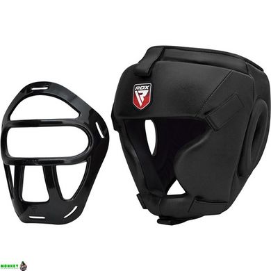 Боксерский шлем тренировочный RDX Guard Black M