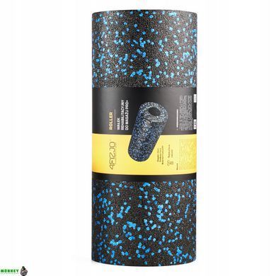 Масажний ролик 4FIZJO EPP PRO+ 33 x 14 см (валик, роллер) гладкий Black/Blue (P-5907222931417)