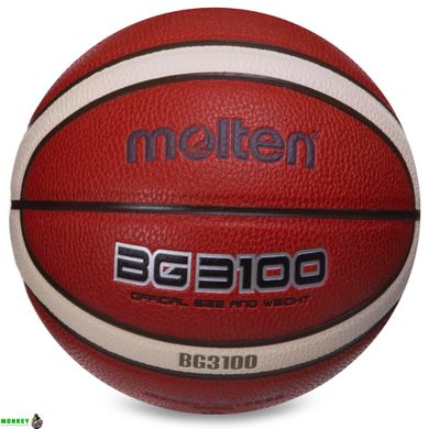 М'яч баскетбольний Composite Leather MOLTEN B5G3100 №5 помаранчевий