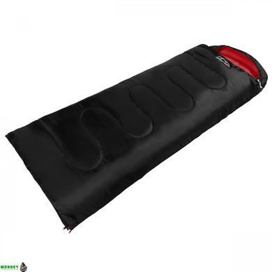 Спальный мешок (спальник) одеяло SportVida SV-CC0064 +2 ...+21&deg;C L Black/Red