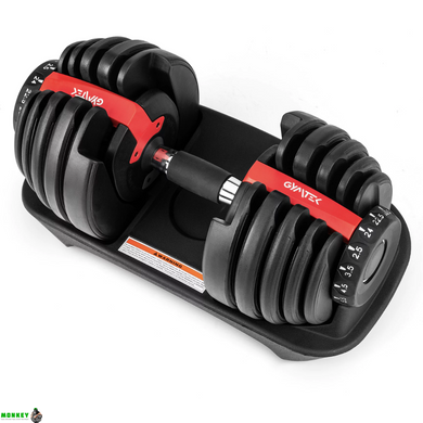 Гантель разборная регулируемая Gymtek 2,5-24кг красный
