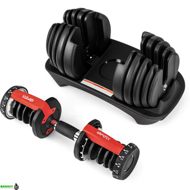 Гантель разборная регулируемая Gymtek 2,5-24кг красный