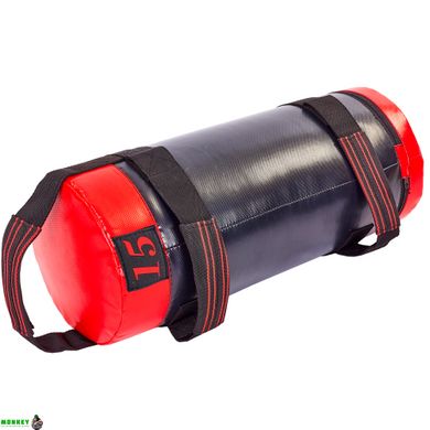 Мешок для кроссфита и фитнеса SP-Planeta FI-6574-15 15кг черный-красный