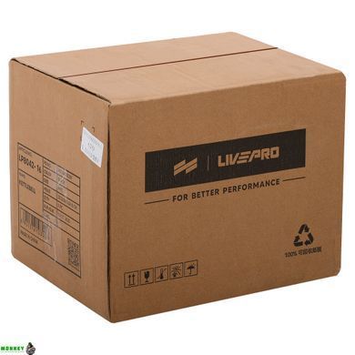 Гиря сталева пофарбована із хромованою ручкою LiveUp LP8042-16 16кг чорний