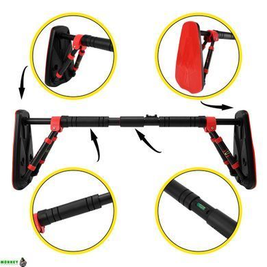 Турник раздвижной Cornix Elite+ 80-120 см XR-0294 Black/Red