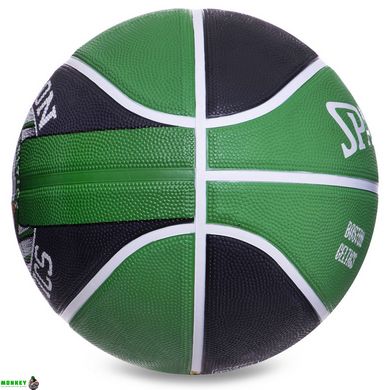 Мяч баскетбольный резиновый SPALDING NBA Team BOSTON CELTIC 83505Z №7 зеленый-черный