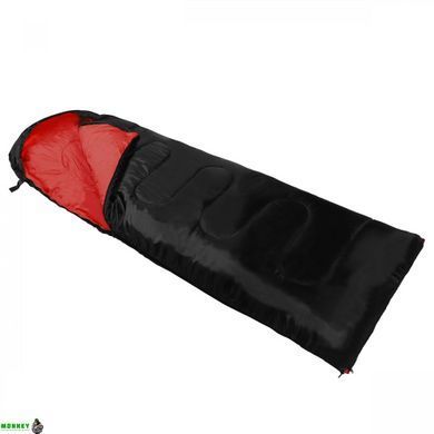 Спальный мешок (спальник) одеяло SportVida SV-CC0064 +2 ...+21&deg;C L Black/Red