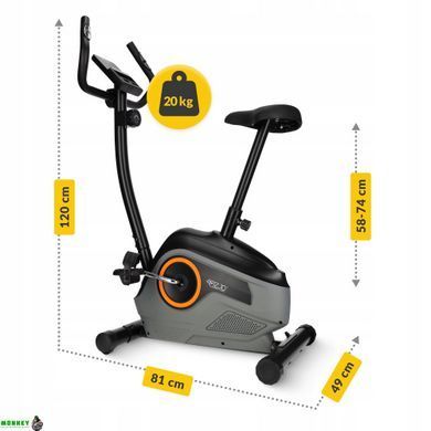 Велотренажер магнітний 4FIZJO Active+ Black/Gold (P-5905973401593)