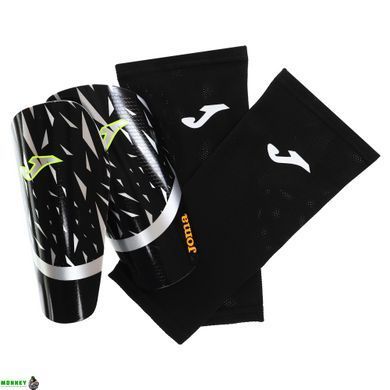Щитки футбольные Joma SPIDER 401157-111 (полипропилен, EVA, L, черный-серебряный)