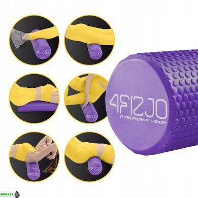 Масажний ролик 4FIZJO CARE+ EVA 90 x 15 см (валик, роллер) Purple (P-5907739314420)