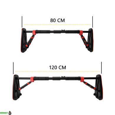 Турник раздвижной Cornix Elite+ 80-120 см XR-0294 Black/Red