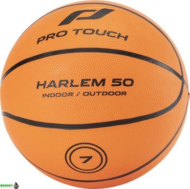 Мяч баскетбольный PRO TOUCH Harlem 50 черно-оранжевый Уни 7