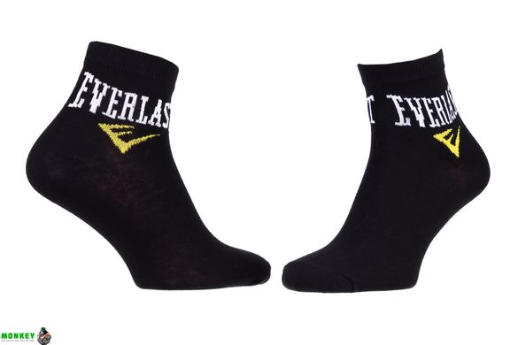 Шкарпетки EVERLAST QUARTER SOCKS 3 PAIR чорний Уні 35-40