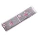 Лента для растяжки эластичный эспандер Zelart Elastiband FI-6344 серый-розовый