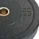 Диски (блини) бамперні для кросфіту Record RAGGY Bumper Plates ТА-5126-20 51мм 20кг чорний
