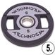 Блины (диски) полиуретановые TECHNOGYM TG-1837-5 51мм 5кг черный