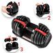 Гантель разборная регулируемая Gymtek 2,5-24кг красный