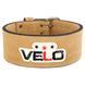 Пояс для пауерліфтингу шкіряний VELO VL-6645 L бежевий розмір
