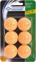 М'ячі Donic Elite 1звезда 40+ (6шт.) plastic orange