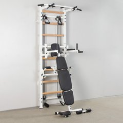 Профессиональная система эспандеров со скамьей для пресса и спины Кросс Wood FULL PRO SP-Planeta L-2407 (металл, 70х240х110см)