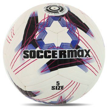 Мяч футбольный SOCCERMAX FIFA FB-8467 Белый №5 PU