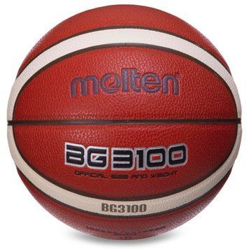 Мяч баскетбольный PU №6 MOLTEN B6G3100 оранжевый