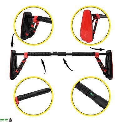 Турнік розсувний Cornix Elite+ 100-140 см XR-0295 Black/Red
