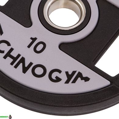 Блины (диски) полиуретановые TECHNOGYM TG-1837-10 51мм 10кг черный