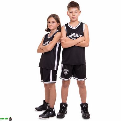 Форма баскетбольная детская NBA BROOKLYN 7 SP-Sport 3581 S-2XL черный-белый