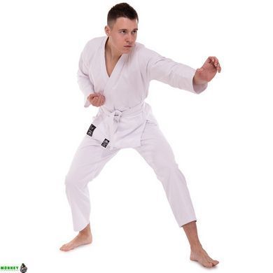 Кимоно для карате MATSA MA-0016 Синий 14 унций 110-190см белый