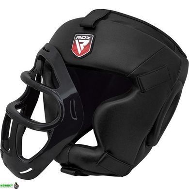 Боксерский шлем тренировочный RDX Guard Black L