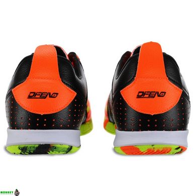 Взуття для футзалу чоловіче DIFENO 220860-2 розмір 40-45 оранжево-чорний