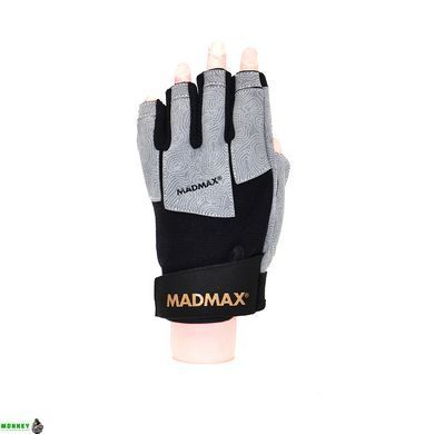 Перчатки для фитнеса MadMax MFG-871 Damasteel Grey/Black L