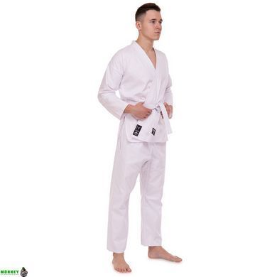 Кимоно для карате MATSA MA-0016 Синий 14 унций 110-190см белый
