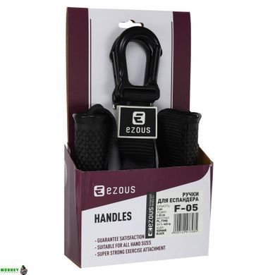 Ручки для еспандера та тренажера FIT HOOK HANDLES EZOUS F-05 2шт чорний