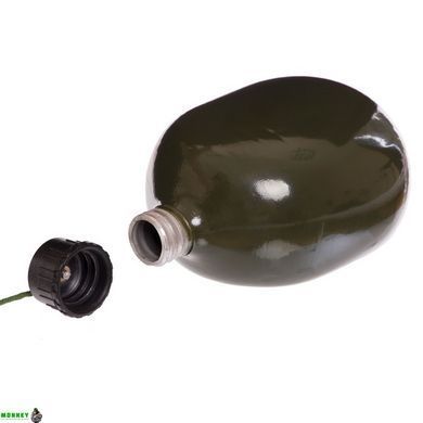 Фляга V-1л с ремнем SP-Sport TY-9194-1 (алюминий, оливковый)