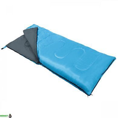 Спальний мішок (спальник) ковдра SportVida SV-CC0060 +2 ...+21&deg;C R Sky Blue/Grey